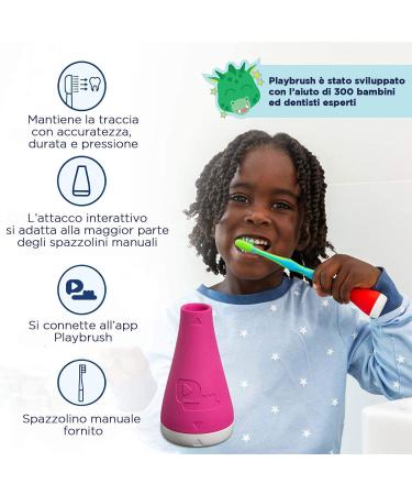 Playbrush Set - Transform Manual Toothbrushes into Game Controllers for Kids, Pink - 1 Unit - Buy Online on GoSupps.com