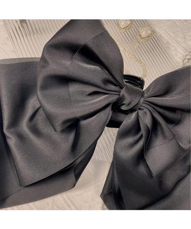 Large Satin Hair Bow Claw Clip for Women & Girls - French Barrette Bowknot Hairpin - Buy Online on GoSupps.com