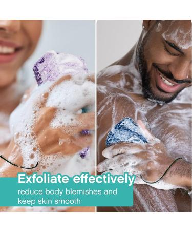 8-Piece Soap Saver Pouch Set - Exfoliating Body Scrubber and Soap Holder - Loofah Soap Savers in 8 Colors - Buy Online on GoSupps.com