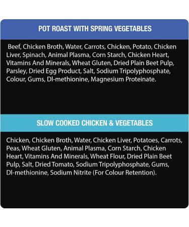 CESAR Home Delights Adult Wet Dog Food - 6 Pot Roast with Spring Vegetables Dinner and 6 Chicken and Vegetable 12x100g Trays Chicken Veg & Pot Roast 100 g (Pack of 12) - Buy Online on GoSupps.com