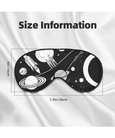 Buy Reusable Soft Sleep Mask for Women & Men | Blackout Eye Covers for Travel & Sleep | Gifts for Him & Her - Astronaut & Alien Design - Buy Online on GoSupps.com