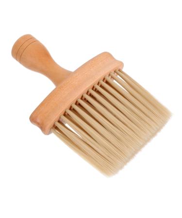 POPETPOP 1pc Salon Brush Neck Brush Barber Duster Hairdressing Duster Hair Cutting Brush Soft Brush Hair Brush Clean Wooden medium As Shown