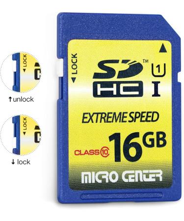 16GB Class 10 SDHC Flash Memory Card Standard Full Size SD Card USH-I U1 Trail Camera Memory Card by Micro Center (2 Pack) 16GB x 2 - Buy Online on GoSupps.com