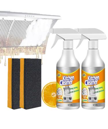Sciasi Kitchen Foam Cleaner Multi-Purpose Foam Cleaner All-Purpose Kitchen Pots and Pan Cleaner All-Purpose Deep Cleaning Spray for Kitchen Pots and Pan (3pcs) 2pcs