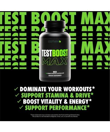 Sculpt Nation Test Boost Max - Ultimate Testosterone Supplement for Men | Natural Energy Stamina & Strength | Gluten Free | 60 Capsules - Buy Online on GoSupps.com