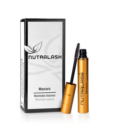 Nuvega Mascara Volume - Mascara Vegan Anti-Maculage r sistant aux Frottements et Bavures I Pour des Cils Longs et Volumineux I Ricils Traitant l'Acide hyaluronique I Fabriqu en Allemagne I 5 ml