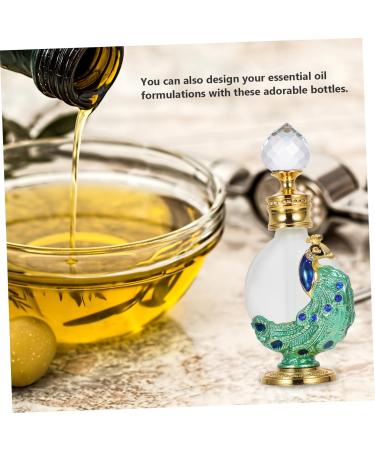 DOITOOL 1pc Peacock Essential Oil Bottle Womens Fragrances Perfume Bottle Empty Bottle for Perfume Travel Cosmetic Containers Dispenser Container Jewelry Glass Liquid Miss - Buy Online on GoSupps.com