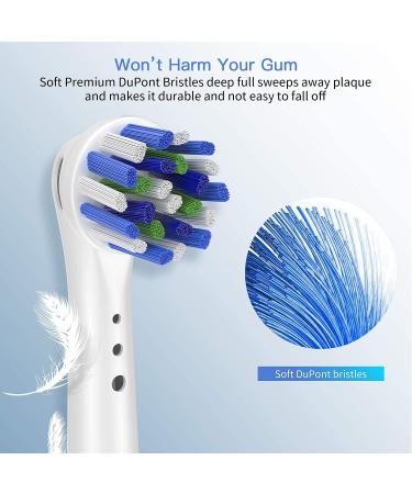 Replacement Toothbrush Heads for Oral B 8 Pack - Precision Clean Compatible with 7000Pro 10009600500030008000 - Buy Online on GoSupps.com