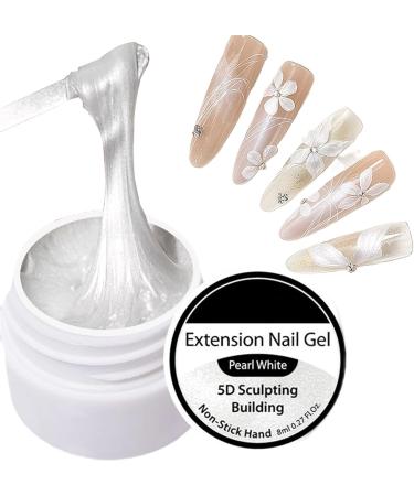 3D Nail Sculpting Gel 8ml Non-Sticky Pearlescent Finish - 3D Nail Builder and Sculpting Gel for Home Salon Daily Use Travel Holidays Birthdays Christmas Weddings Dates Parties - Buy Online on GoSupps.com