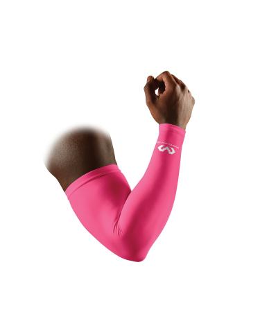 McDavid Compression Arm Sleeve, 50+ UV Skin Protection, Cooling Arm Sleeve for Sports Single Sleeve Large Pink