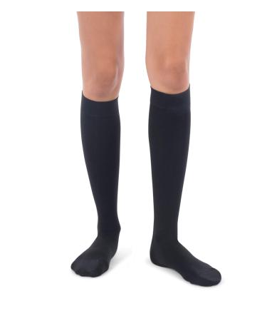 Jomi Compression Knee High Stockings Collection 20-30mmHg Surgical Weight Closed Toe 220 Small Black