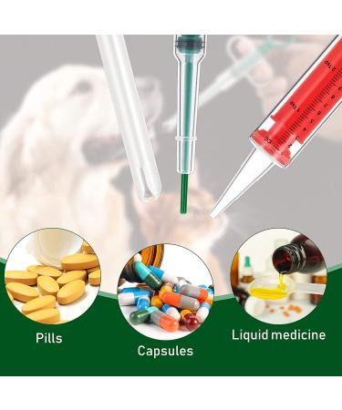 Pet Cat and Dog Pill Shooter Syringe Dispenser - Reusable Liquid Feeding for Small Animals | 3 Styles - Buy Online on GoSupps.com