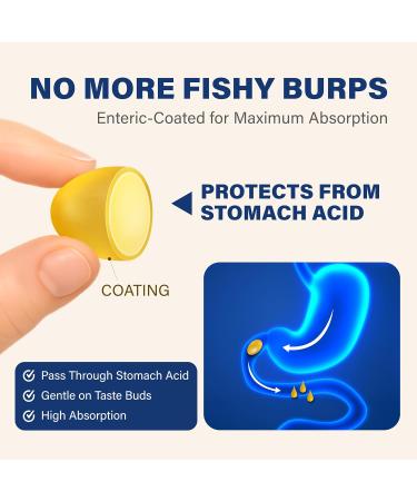 LOVITA Omega-3 Fish Oil 2000mg Supplement for Men and Women 360 Mini Softgels High Absorption rTG with EPA & DHA Burpless Enteric-Coated Non-GMO Supports Heart Brain Eye Health 90 Day Supply 120 Count (Pack of 3) Stan  - Buy Online on GoSupps.com