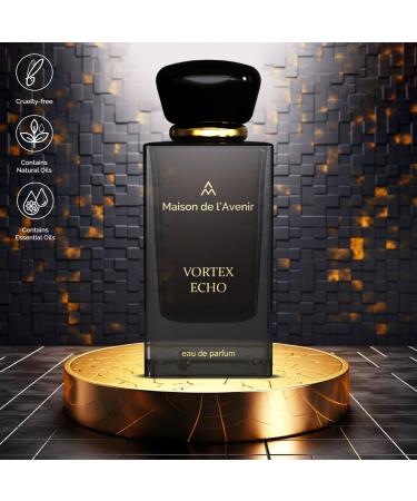 Maison de l'Avenir Vortex Echo - with notes of Lemon Patchouli Clove Leaf and Cardamom - Unisex - Cologne for Men - Perfume for Women - Long Lasting - Fine Niche Fragrance - Buy Online on GoSupps.com