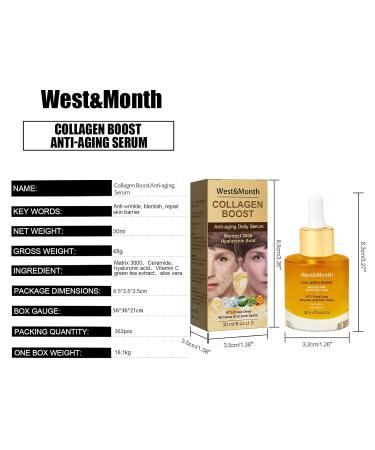 Pedia Advanced Collagen Boost Anti-Aging Serum - 30ml | Deep Hydration & Brightening Vitamin C for All Skin Types - Buy Online on GoSupps.com