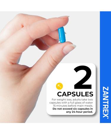 Zantrex Blue Energy & Thermogenesis Boost Energy | Weight Loss Supplement for Appetite Control Increased Calorie Burn and Supports GLP-1 Levels | 120 Capsules 60 Count (Pack of 2) - Buy Online on GoSupps.com