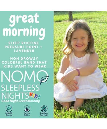 NOMO Natural Sleep Remedy Bands with Lavender Acupressure & Drug-Free Relief for Night Terrors & Insomnia | Petite to Small | Dark Blue | Pack of 2 - Buy Online on GoSupps.com
