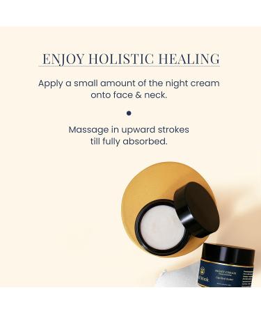 Leaf Monk Aryurvedic Night Cream WIth Clarified Butter - Softening & Hydrating Facial Skin - For Dry And Pigmented Skin - 50 GRAM - Buy Online on GoSupps.com