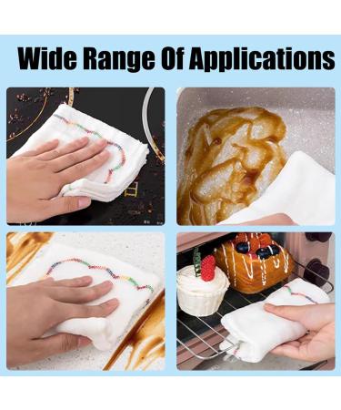 Rainbow Oleophobic Cleaning Cloth 12-Layer Thickened Magic Cleaning Cloth Super Heavy Oil Cleaning Cloths Reusable Washable All-Purpose Dishwashing Cloth for Kitchen (15pcs 30 * 30cm) 30*30cm 15pcs - Buy Online on GoSupps.com