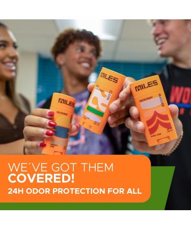 Miles Kids Deodorant for Boys and Girls - Aluminum Free Deodorant for Kids and Teens Natural Hypoallergenic Made in USA - Clean Scent 1-Pack Clean 2.65 Ounce (Pack of 1) - Buy Online on GoSupps.com