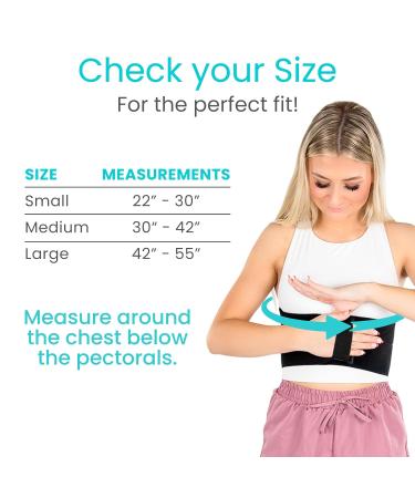 Vive Broken Rib Brace - Support Belt for Fractured Ribs | Post-Surgery Compression Wrap for Men & Women - Buy Online on GoSupps.com