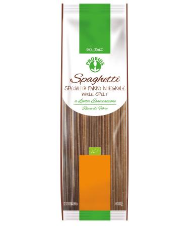 Probios - Wholemeal spelled spaghetti - Spaghetti di Farro Integrale, Pack of 12 x 500g