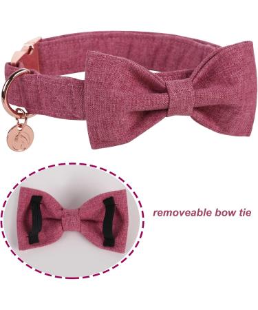 Dogwong Black Dog Collar with Removable Fly - Adjustable & Comfortable for Small to Medium Dogs | Perfect Gift for Boys & Girls - X-Small (Pack of 1) | Barbie Powder - Buy Online on GoSupps.com