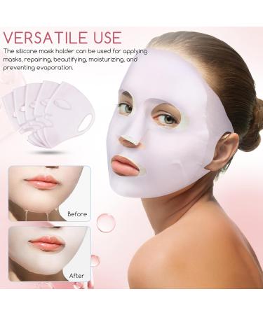 CLISPEED 5pi ces Masques Silicone R utilisables pour Visage avec Support et Protection Hydratante Fournitures de Salon - Buy Online on GoSupps.com