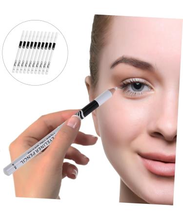 SOESFOUFU 30 Pcs Lying Silkworm Eyeliner White Makeup Eyelid Make up Pencil Highlighter Makeup Pen Wooden Pole - Buy Online on GoSupps.com