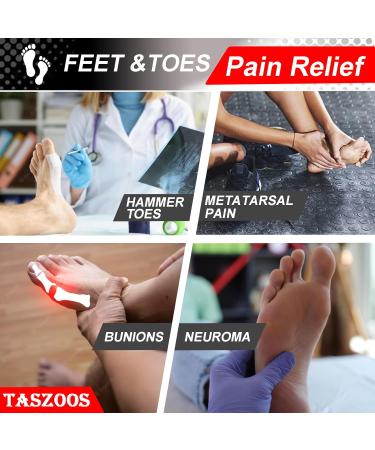 Toe Separators (3 Pairs) - Blue Soft Metatarsal Pads for Overlapping Toes Hammer Toe Bunions & Pain Relief - Buy Online on GoSupps.com