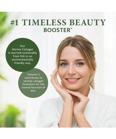 Marine Collagen Capsules with Hyaluronic Acid & Vitamin C - 2400mg High Strength - Skin, Joints & Hair - 120 Capsules - Satin Naturel - Buy Online on GoSupps.com