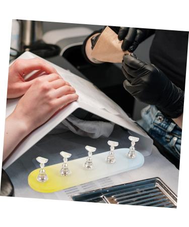 Mikinona 1 Set Nail Practice Holder Decor Fake Nails Nail Rest Magnetic Fake Nail Holder Nail Practice Stand Training Nail Display Practice Nail Racks Convenient Nail Display Plastic 12.8x3.7cm As Shown - Buy Online on GoSupps.com