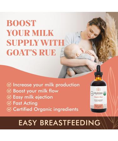 Goats Rue Lactation Supplement Certified Organic Herbal Breastfeeding Supplement To Boost Your Breastmilk Supply (Helps Build Breast Tissue) - Fenugreek Free Non-GMO Vegan All Natural Made in Canada (2oz / 59 ml) 59 ml (Pack of 1) - Buy Online on GoSupps.com