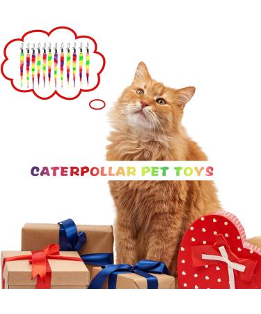 Cobee Cat Toys Worms 12pcs Cat Rainbow Worm Toy Refills Funny Interactive Colorful Fluffy Worms with Bells Cats Chaser Toys Kittens Wand Replacement Toys Refill for Indoor Training Accessories - Buy Online on GoSupps.com