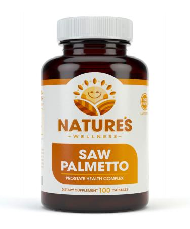 1000mg Saw Palmetto Prostate Supplement  Berry Power + Extract - Maximum Strength to Promote Prostate Heath  Reduce Frequent Urination and Block DHT Related Hair Loss Naturally |100 Caps