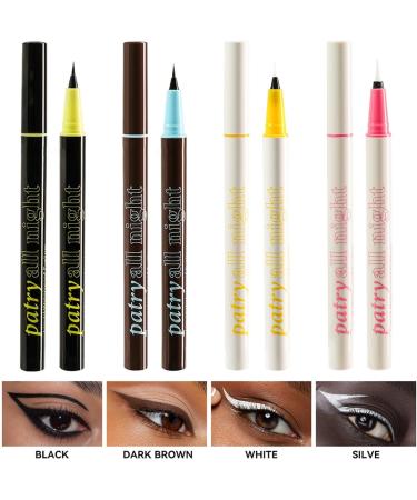 Diuyzoc Liquid Eye Liner Waterproof Precise Tip Eyeliner Eyeliner Pencil Set of 4 Quick Drying Liquid Liner Smudge Proof Eye Makeup Waterproof Ensuring a Perfect Look Every Time - Buy Online on GoSupps.com