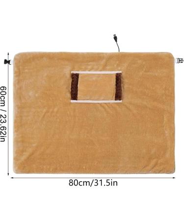 Buy Electrically Heated Wrap Scarf - USB Washable Coral Fleece Cloak for Winter - Cozy Brown Heated Throw - Buy Online on GoSupps.com