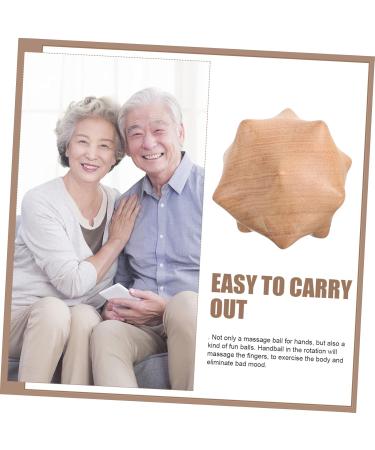 Coheali Wooden Massage Globe Balls - Thai Palm Health Balls for Meditation & Hand Training - Buy Online on GoSupps.com
