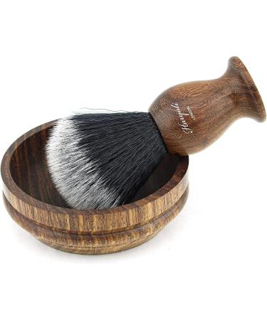 Haryali London Vintage Shaving Brush Set with Soap Bowl - Eco-Friendly Vegan Bristle - Men's Grooming Kit - Buy Online on GoSupps.com