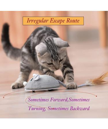 Buy Interactive Electric Play Mouse for Cats - USB-Powered Gray Toy to Combat Boredom | Best Cat Toys Online - Buy Online on GoSupps.com