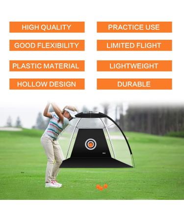 FINGER TEN Golf Practice Balls 12 Pack - Limited Flight Plastic Colored Training Balls for Men and Women - Indoor/Outdoor Use - Mixed Color - Buy Online on GoSupps.com
