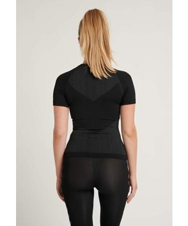 hummel Women's First Multisport T-Shirt - Breathable Lightweight Quick-Drying Seamless - Size ML - Black - International Shipping Available - Buy Online on GoSupps.com