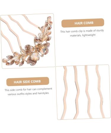 Angoily Hair Comb Hair Accessories for Women Rhinestone Side Comb Rhinestone Hair Pin Hair Accessories for Girls Rhinestone Hair Clips Rhinestone Clips Mother Decorate Korean Version Metal - Buy Online on GoSupps.com