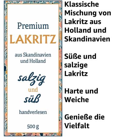  FRANCK ET OLIVIER Premium Licorice Mix 500g - Hand Selected Liquorice Specialties from Scandinavia and Holland - Sweet and Savoury Mix - Gift or Enjoy Yourself - Buy Online on GoSupps.com