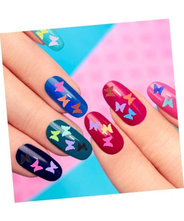 Beavorty 4 Boxes Nail Art Sequins Accessories Chunky Nail Art Glitter Nail Art Charms Nail Charms Glitter Slices Glitter Nail gems Butterflies Nail Stickers Patch Plastic 3D Manicure - Buy Online on GoSupps.com