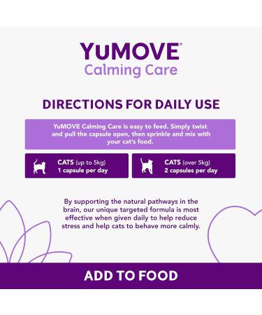 YuMOVE Calming Care for Cats | Previously YuCALM Cat | Calming Supplemnent for Cats who are Stressed or Nervous | Packaging may vary 30 Tablets - Buy Online on GoSupps.com