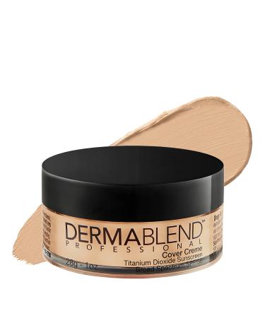 Dermablend Cover Creme Full Coverage Cream Foundation with SPF 30, Hydrating Concealer Makeup with Velvetey Finish 10N Warm Ivory: For fair skin with neutral undertones