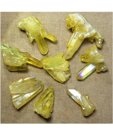 Gift Natural Yellow Crystal Quartz Citrine Cluster Specimen Ornaments Approx 6cm for Gemstones and Crystal Crystal Cluster 85-120g - Buy Online on GoSupps.com