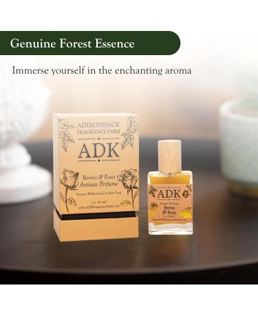 ADK Berries & Roses Botanical Perfume Roller .33 oz (10 mL) Natural Hypoallergenic & Clean Perfume for Women & Men with Notes of Blackberry Green Herb Rose Musk & Cedarwood 0.33 Ounce (10 mL) - Buy Online on GoSupps.com