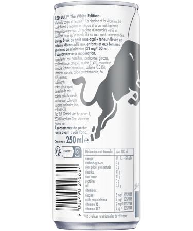  Red Bull Red Bull Energy Drink Coconut-Acai Flavor 250ml (pack of 24 cans) - Buy Online on GoSupps.com